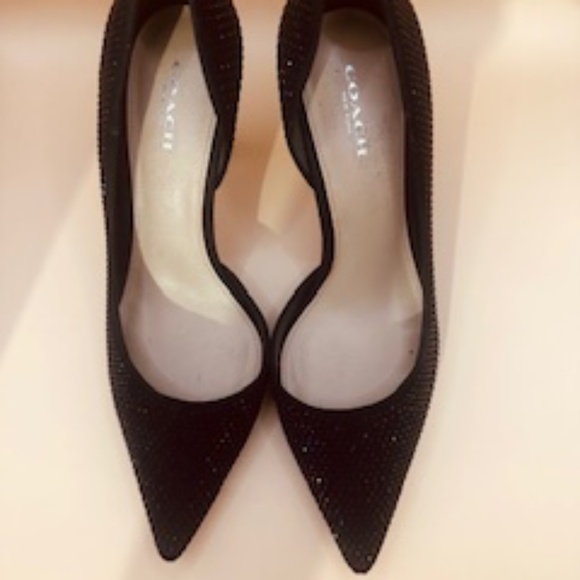 Coach Tibby Suede With Stones Heels - Picture 7 of 15